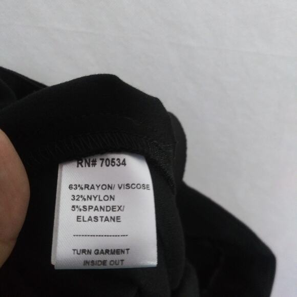 Orvis Casual Black Cuffed Pull On Ankle Pants Size Small - Picture 7 of 8